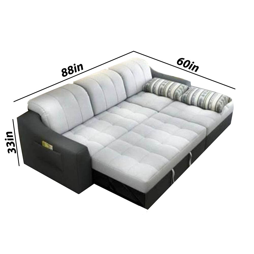 L shaped sofa cum bed